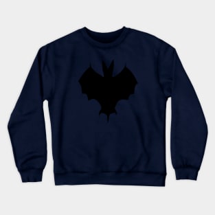 Simple Silhouette Of A Halloween Bat Crewneck Sweatshirt